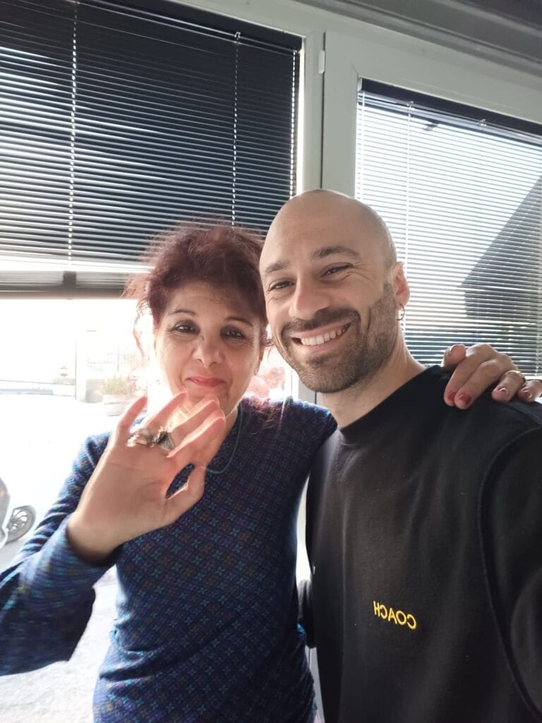 Cliente felice con Matteo, coach di Virtus Mind