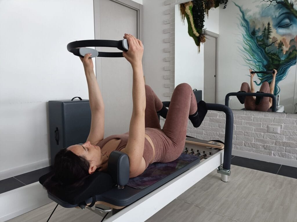 Esercizio su reformer lezione individuale